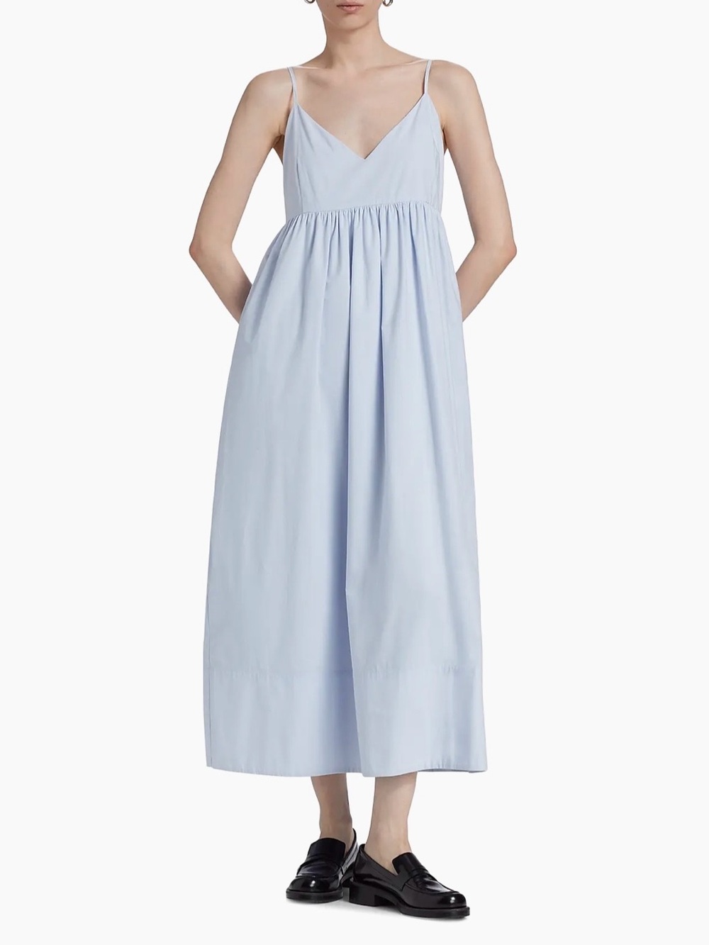 JENNI KAYNE Cove Cotton Maxi Dress in French Blue Size S